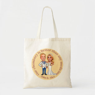 our love is medicine DOCTOR MD COUPLE Tote Bag