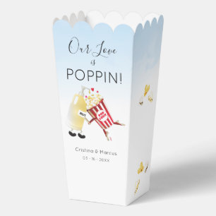 Our Love Is Poppin Popcorn  Favour Box