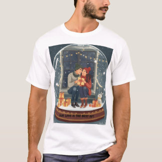 Our Love Is the Best Gift – Cozy Winter Lovers Hyg T-Shirt