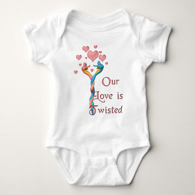 Our Love is Twisted Baby Bodysuit (Front)
