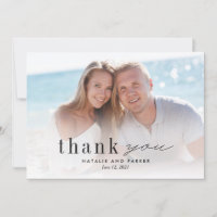 Our Love Photo Wedding Thank You Card #OLC