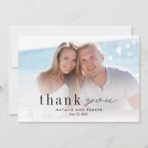 Our Love Photo Wedding Thank You Card #OLC