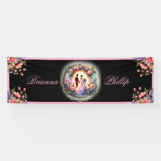 Our Love Shine Brighter Than The Moon Wedding Banner