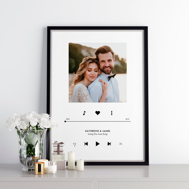 Our Love Song Custom Song Music Player Style Poster (Creator Uploaded)