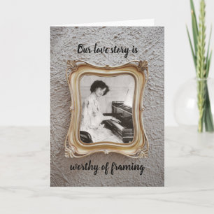 Our Love Story Anniversary "Add Your Own Photo" Card