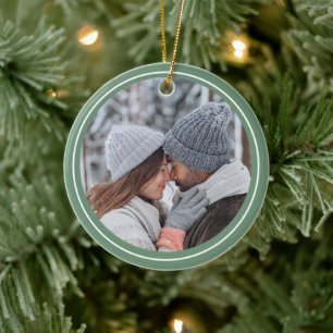 Our Love Story Christmas Ceramic Ornament