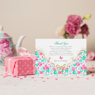 Our Lovely One Baby Shower Thank You Card