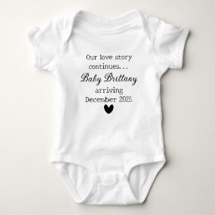Our Loves Continues Baby Pregnancy Announcement Baby Bodysuit