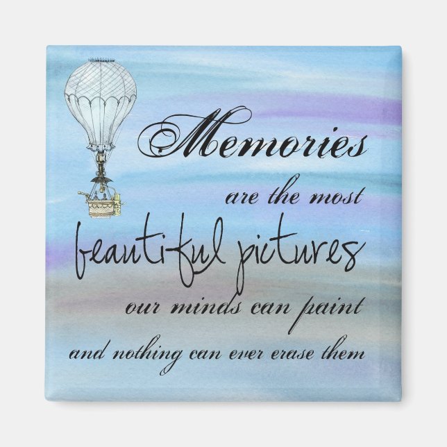 Our Memories 2 Inch Square Magnet (Front)