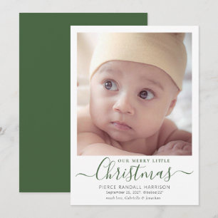 Our Merry Little Christmas Birth Announcement
