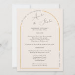 Our Modern Arch with Real Foil Wedding Program<br><div class="desc">Our Modern Arch with Real Foil Wedding Program is a sophisticated and stylish way to guide your guests through your special day. The design features a sleek and contemporary arch graphic, rendered in a stunning metallic foil finish that adds a touch of luxury and elegance to the program. The arch...</div>