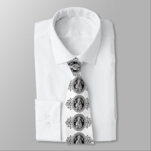 Our Mother of Perpetual Help Black & White Tie