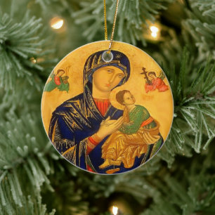 Our Mother of Perpetual Help Ceramic Ornament