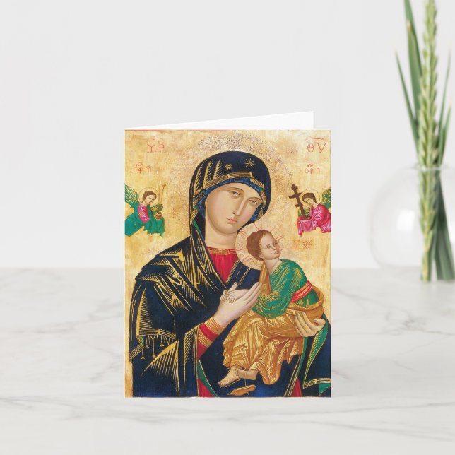 Our Mother of Perpetual Help Greeting Card (Front)