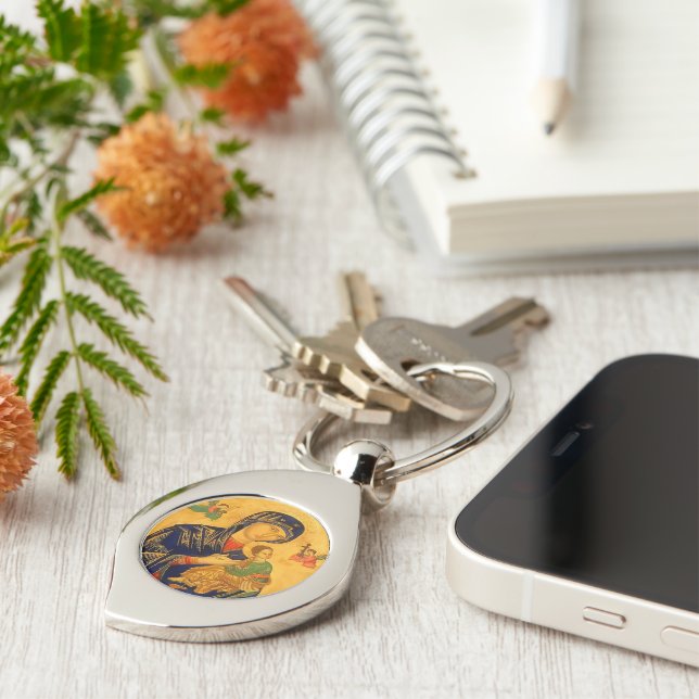 Our Mother of Perpetual Help Key Ring (Side)