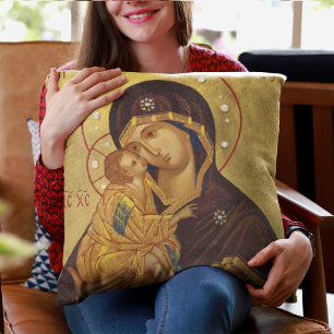 Our Mother of Perpetual Help with Baby Jesus Cushion