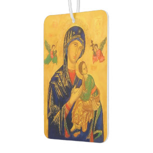 Our Mother of Perpetual Help with Prayer Car Air Freshener