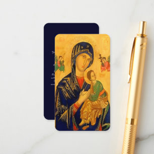Our Mother of Perpetual Help with Prayer Enclosure Card