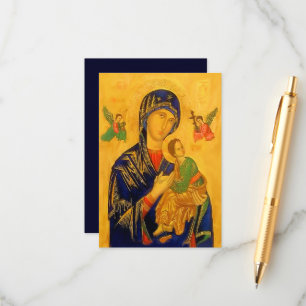 Our Mother of Perpetual Help with Prayer Enclosure Card