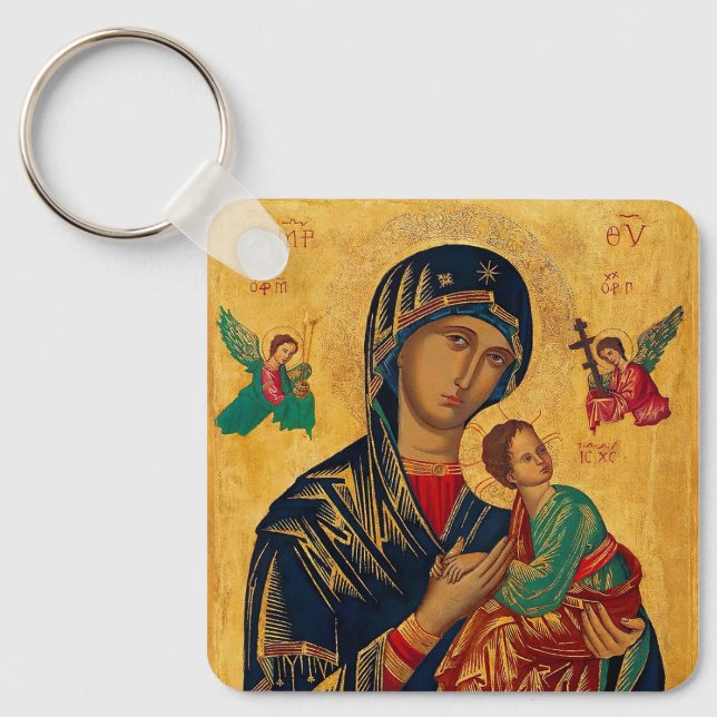 Our Mother of Perpetual Succour Key Ring (Front)
