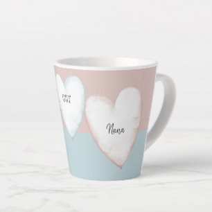 Our Nana Heart Turquoise & Peach Mug