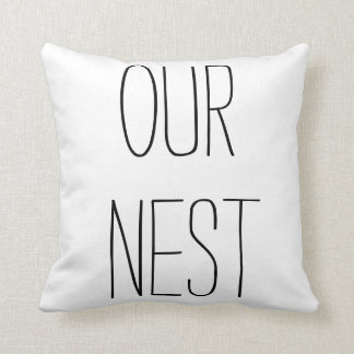 "Our Nest"  Rae Dunn Inspired Pillow