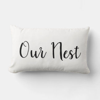 Our Nest Throw Pillow