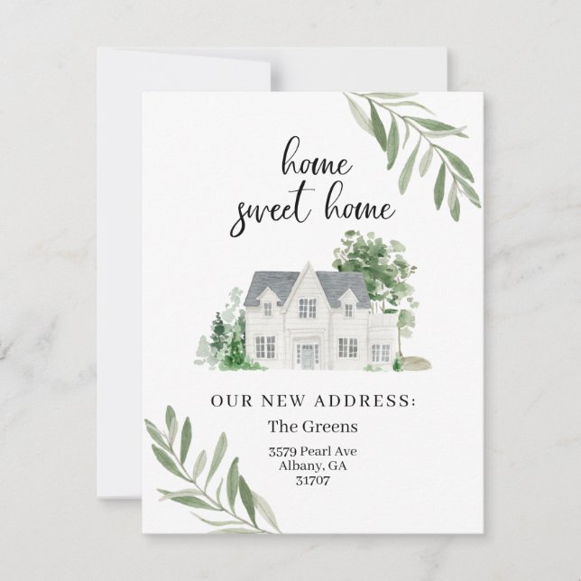 Our new address moving announcement  (Front)