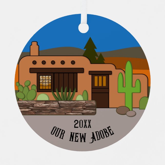 Our New Adobe Year Personalised Ornament (Front)