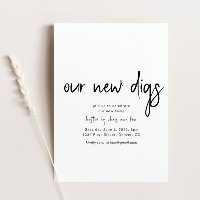 Our New Digs Housewarming Party Invitation (Creator Uploaded)