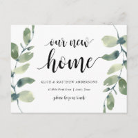 Our New Dream Home Address Announcement, Greenery