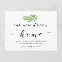 Our New Dream Home, Greenery, Moving Announcement