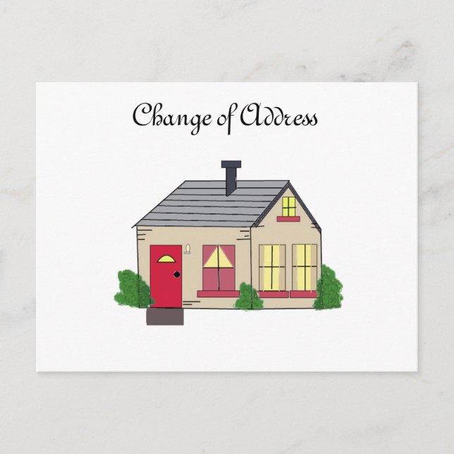 Our New Home Address Card (Front)