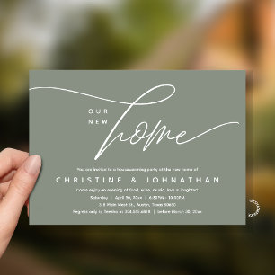 Our New Home, Cosy Lovely Housewarming Party Invitation