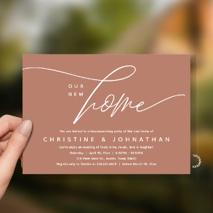 Our New Home, Cosy Lovely Housewarming Party Invitation