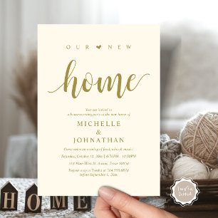 Our new home, Housewarming party invitation cards
