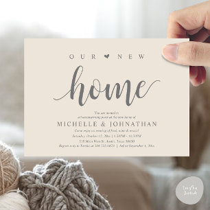 Our new home, Housewarming party invitation cards
