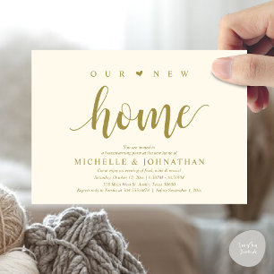 Our new home, Housewarming party invitation cards
