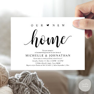 Our new home, Housewarming party invitation cards