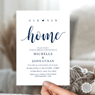 Our new home, Housewarming party invitation cards