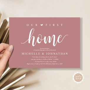 Our new home, Housewarming party invitation cards