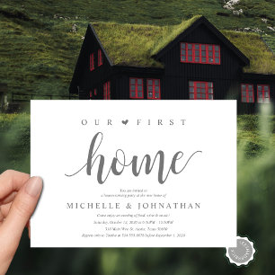 Our new home, Housewarming party invitation cards