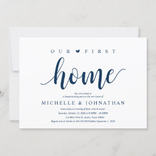 Our new home, Housewarming party invitation cards