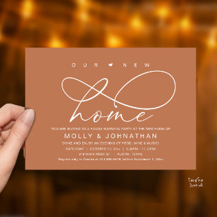 Our New Home, Modern Elegant Housewarming party Invitation