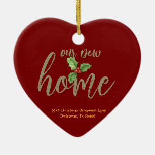 Our New Home Personalised Christmas Ornament