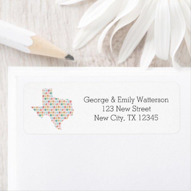Our New Home - Texas Moving Return Address Label (Insitu)