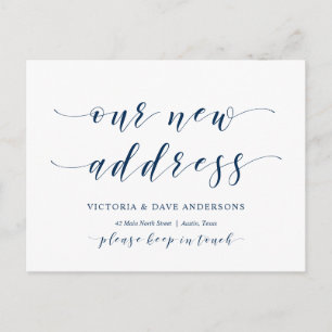 Our New House Address, Moving Announcement Postcard