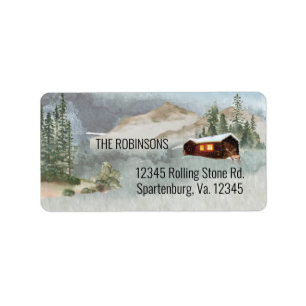 Our New Neck of the Woods Cabin Return Address Label