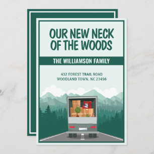 Our New Neck of the Woods Green Forest Moving Announcement