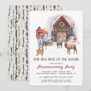 Our New Neck of the Woods Housewarming Party Invitation